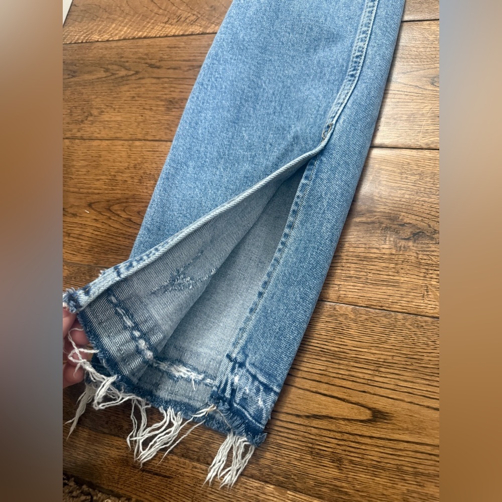 Free People Emmy High Waist Boho Split Raw Hem Jeans Size 28 - Picture 4 of 10